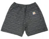 Carhartt Gellar Shorts Black Stripe In Gray