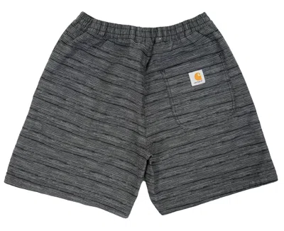Carhartt Gellar Shorts Black Stripe In Gray