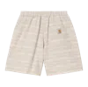 Carhartt Gellar Shorts Wax Stripe In Gray