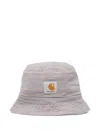 Carhartt Gellar Striped Bucket Hat In Gray