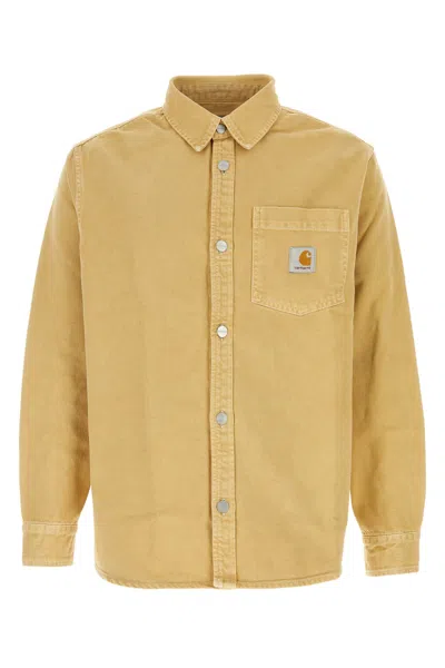 Carhartt Mustard Denim George Shirt Jac In Yellow