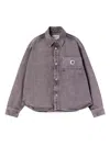 Carhartt Georgia Logo Patch Denim Jacket In Brown