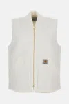 Carhartt Vest With Patch Pockets And Ribbed Collar