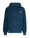 Carhartt Giubbino Hooded Vista Deep Lagoon In Blue