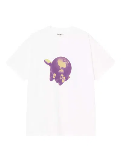 Carhartt Globe-print T-shirt In White