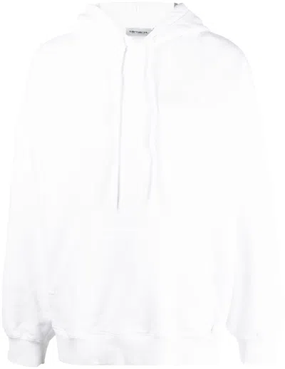 Carhartt Graphic-print Cotton Hoodie In White