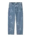 Carhartt Stamp Pant Men Blu In Cotton In Blue
