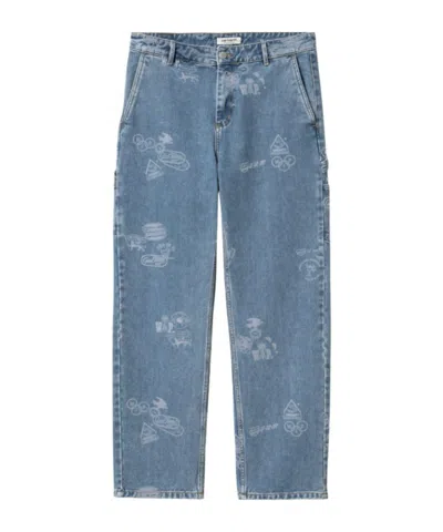 CARHARTT GRAPHIC-PRINT COTTON JEANS