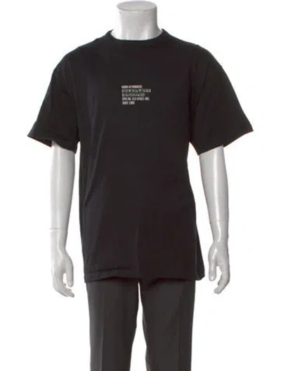Pre-owned Carhartt Graphic Print Crew Neck T-shirt In Black
