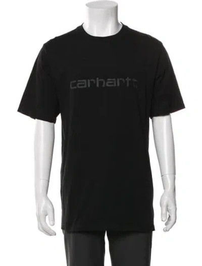 Pre-owned Carhartt Graphic Print Crew Neck T-shirt In Black