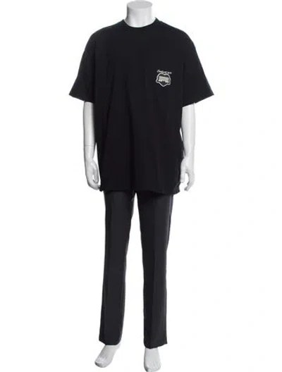 Pre-owned Carhartt Graphic Print Crew Neck T-shirt In Black