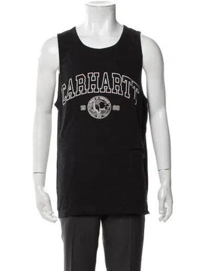 Pre-owned Carhartt Graphic Print Crew Neck T-shirt In Black