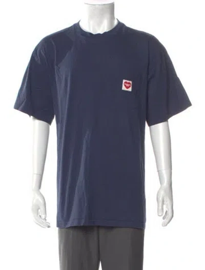 Pre-owned Carhartt Graphic Print Crew Neck T-shirt In Blue