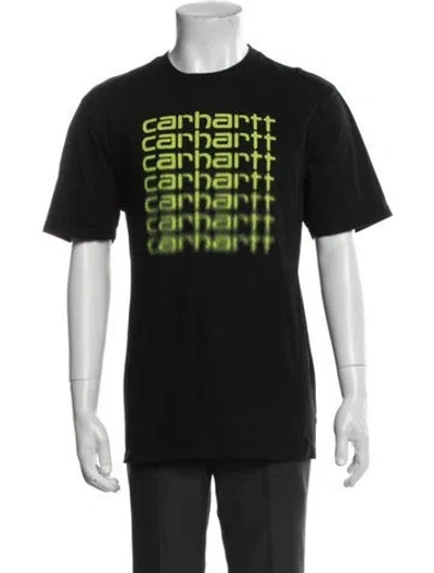 Pre-owned Carhartt Graphic Print Crew Neck T-shirt In Blue