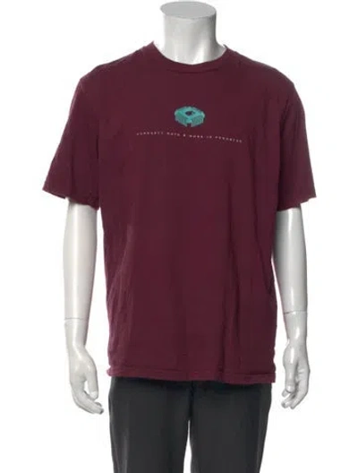 Pre-owned Carhartt Graphic Print Crew Neck T-shirt In Red