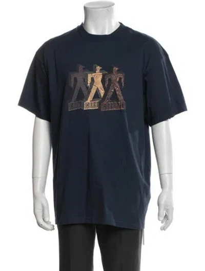 Pre-owned Carhartt Graphic Print Crew Neck T-shirt W/ Tags In Blue