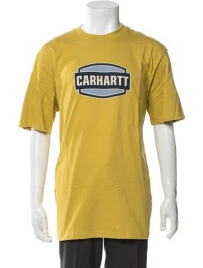 Pre-owned Carhartt Graphic Print Crew Neck T-shirt W/ Tags In Yellow
