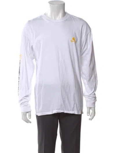 Pre-owned Carhartt Graphic Print Crew Neck T-shirt In White