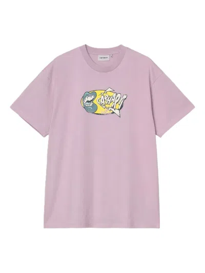 Carhartt Graphic-print T-shirt In Purple