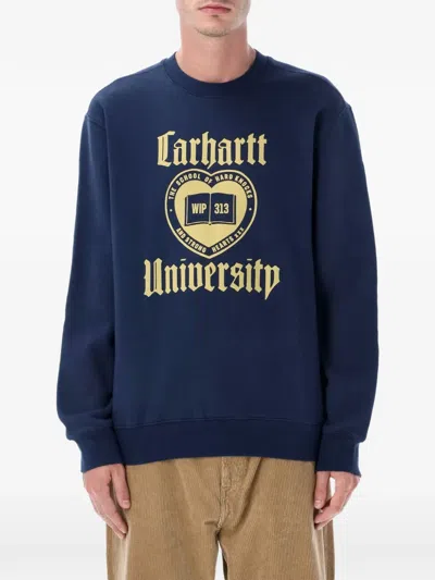 Carhartt Wip Schooling Graphic Sweatshirt In Brown