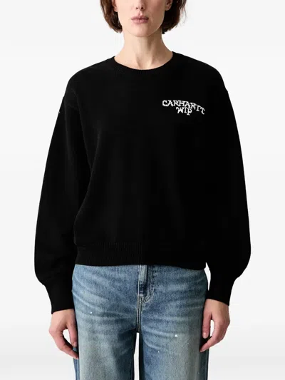 Carhartt Graphic-intarsia Sweater In Black