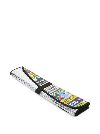 Carhartt Graphic-print Folding Sunshade In Silver
