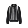Carhartt Graphite Grey Cardigan With Pointed Collar In Multi