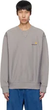 Carhartt Gray American Script Sweatshirt In 2lrxx Yosemite