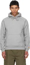 Carhartt Hooded Chase Sweatshirt Drawstring In Gray