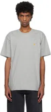 Carhartt Chase Cotton T-shirt In 00mxx Grey Heather /