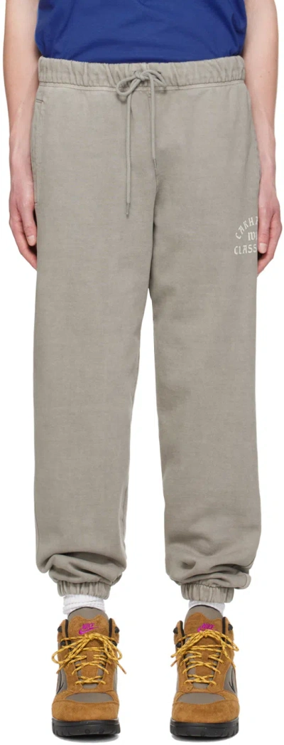 Carhartt Gray 'class Of 89' Sweatpants In 23r Marengo / White