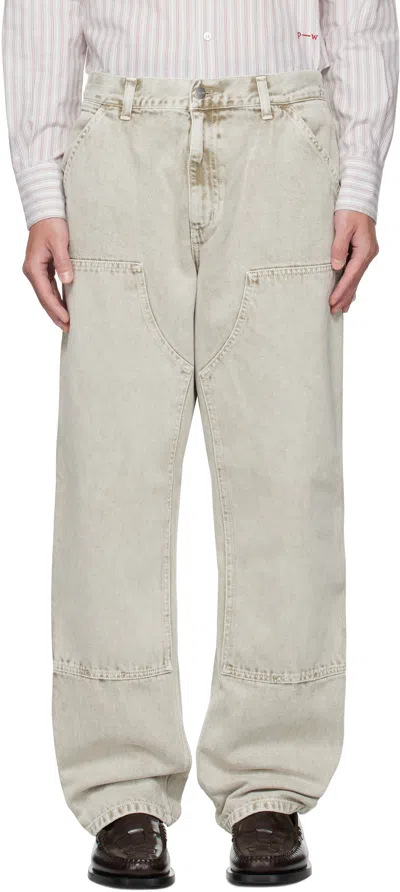CARHARTT GRAY DOUBLE KNEE JEANS