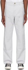 Carhartt Gray Single Knee Trousers In 02 29j Basalt
