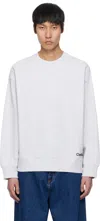 Carhartt Gray Label Script Sweatshirt In 482xx Ash Heather