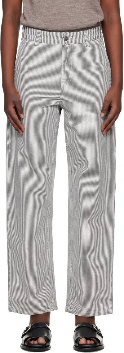 Carhartt Gray Mercer Stripe Jeans