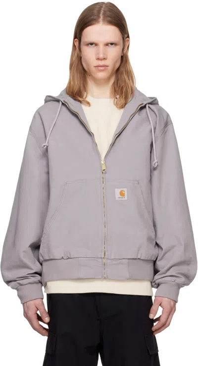 Carhartt Gray Og Active Jacket In 2lr02 Yosemite Rinse