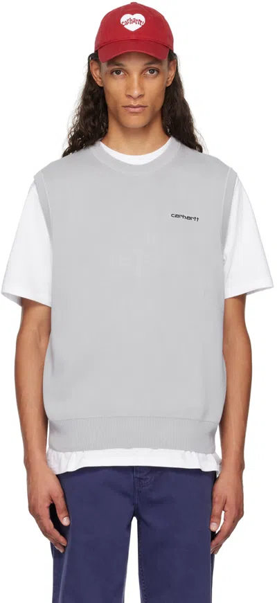 CARHARTT GRAY SCRIPT VEST