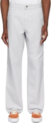 Carhartt Gray Single Knee Trousers In 02 29j Basalt