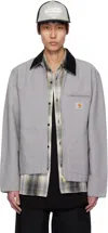 Carhartt Gray Spring Detroit Jacket In 2nz02 Yosemite / Bla