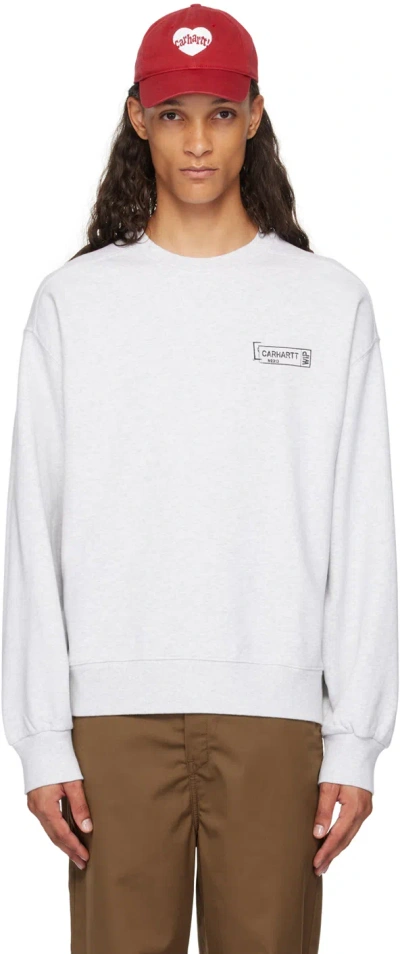 CARHARTT GRAY STAMP SWEATSHIRT