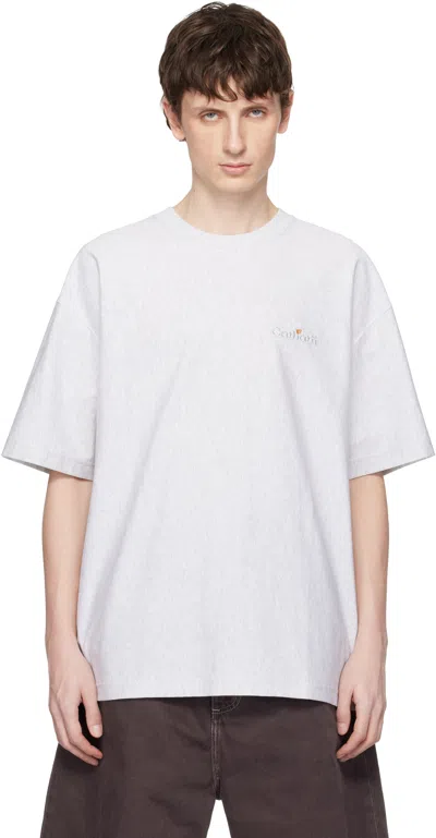 Carhartt Gray Wip Label T-shirt In White
