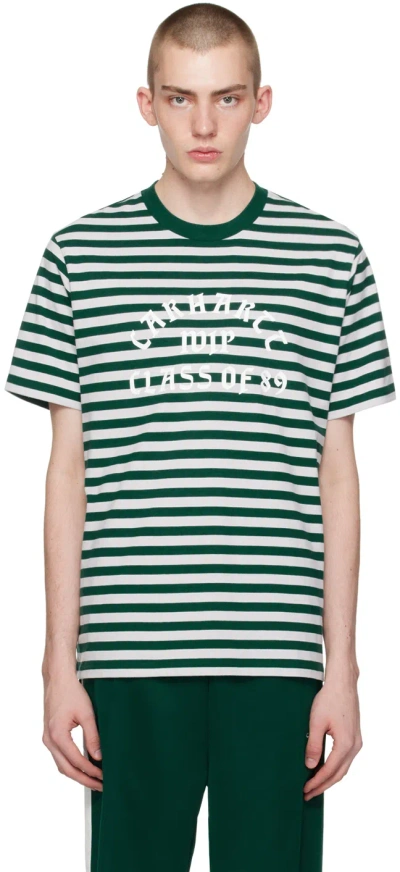 Carhartt Green & White Scotty T-shirt In 24b Scotty Stripe, C