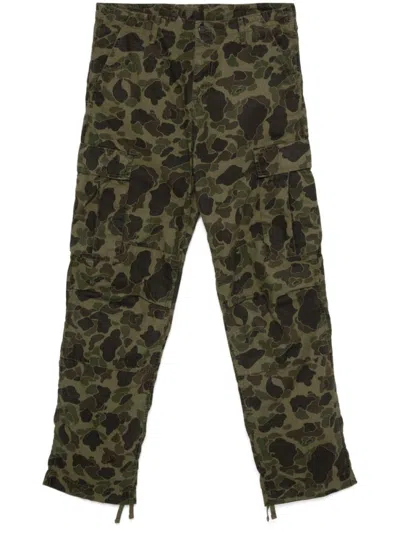 Carhartt Green Cargo Cotton Trousers