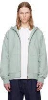 Carhartt Green Chase Hoodie In 2o2xx Frosted Green