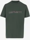 Carhartt Logo-print Cotton T-shirt In Green