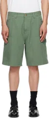 Carhartt Double Knee Bermuda And Short Green In Green
