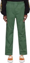Carhartt Green Flint Trousers In Gd 29n Duck Green