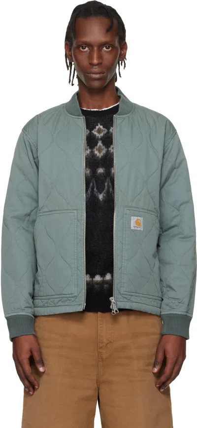 Carhartt Green Kylan Liner Jacket In Gray