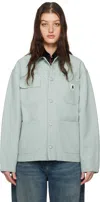 Carhartt Green Og Michigan Jacket In Rinsed Frosted Green