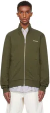 Carhartt Green Script Embroidery Jacket In 00xxx Cypress / Whit
